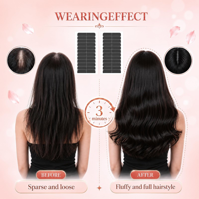 CNCBO 180pcs Hair Extension Tape, Double Sided Tape for Hair