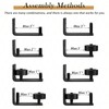 LEIFIDE 4 Pcs Sliding Barn Door Floor Guide Flush Design