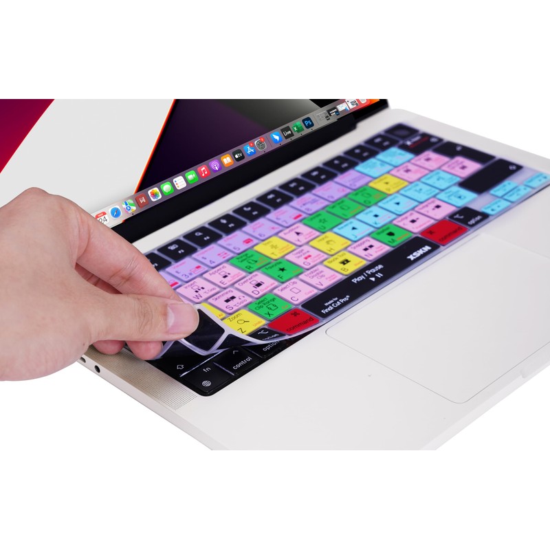 XSKN Final Cut Pro Shortcuts EU Version Silicone Keyboard Cover