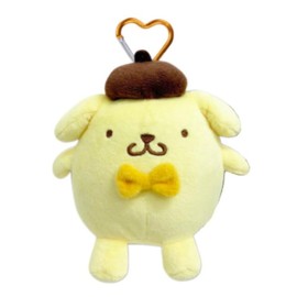 Hatayama Shoji 63202410 Mascot Pouch with Carabiner, Pompompurin, Total Length 5.1 inches (13 cm)