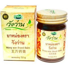 Wang Wan Original Thai Balm 50g for Temporary Relief of Minor Muscular Pains and Aches, Bones and Joints, Thai Massage, Wellness and Relaxation. Imported from Thailand.