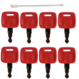 Newyuan 8Pcs RE183935 Ignition Key for John Deere Tractor 4120 4210 4310 4320 4410 4510 6010 6410 6610 6910 6125R 7130 JD Combine Sprayer Ignition Key RE43492 RE71557