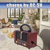 T.TAOMI Retro Portable Radio AM FM SW 3 Band,USB Charging,