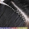 Hair Extension Tool Kit, Bead Device Tool, Silicone Lined Links