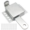 Wawory Galvanized Steel Slide Lock Locking Latch,Heavy Duty Deadlock,Durable Garage