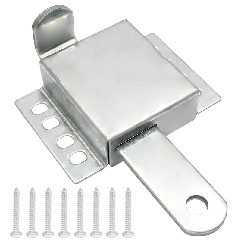 Wawory Galvanized Steel Slide Lock Locking Latch,Heavy Duty Deadlock,Durable Garage