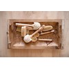 Creative Co-Op Beech Wood Dish Brush with Leather Strap