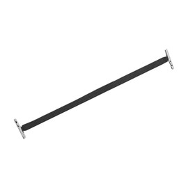 Mandala Crafts Black Barbed Elastic Barbed Cord - 100 Flat 10.5” Craft Elastic Party Hats Elastics Cord with Metal Ends for Elastic Mask Strings Menu Stretch Loop Band Fastener