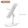 sourcing map Shoe Display Stand 2 Pack Adjustable Height High