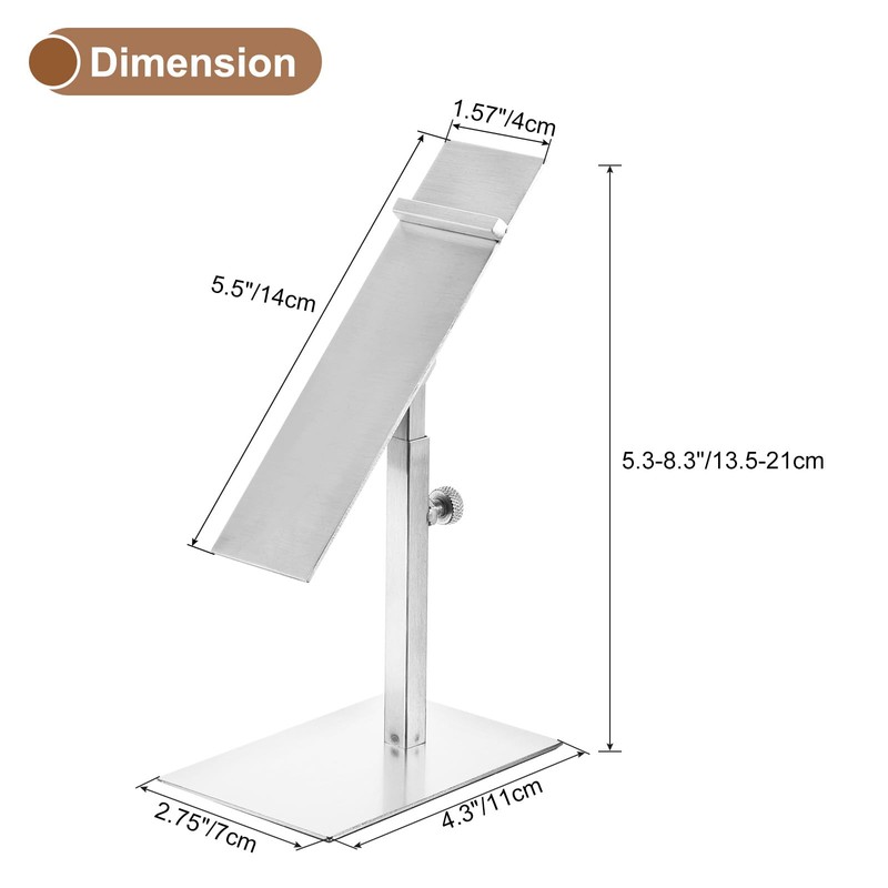 sourcing map Shoe Display Stand 2 Pack Adjustable Height High