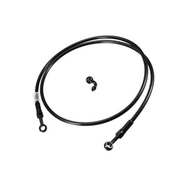 Partuto Brake Hose Motorcycle Hydraulic Brake Line Oil Hose Pipe Fitting with Banjo/Inner for ATV Motorcycle Motocross/Durable 140cm Length / 1 Set Replacement