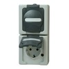 Kopp Blue Electric 131456008 Contact Protected Double Plug Socket with