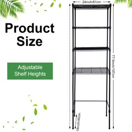 Huwena 4 Tier Mini Fridge Stand with Storage for Dorm Microwave Stand over Mini Fridge Storage Shelf Adjustable Height Mini Fridge Organizer for College Rooms Kitchen Pantry(Simple Style)