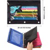 Pencil Pouch 3 Ring, Zipper Pencil Pouches Case Binder Cosmetic