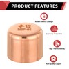 Pro 50 Pack EFIELD 1/2-inch Solder Copper Pipe End Cap