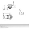 1 x safety sash lock rotary bolt safety quarter turn