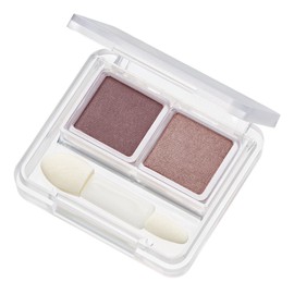 CHIFURE Twin Color Eye Shadow, 75, Brown Type, 2 Color Set, High Color, Gradation
