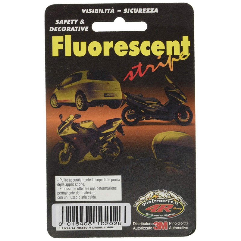 Neon Stripe Roll, Fluo Yellow, 3.5 mm x 10 Mt