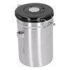 Coffee Beans Canister with Exhaust Valve Stainless Steel Storage Sealing