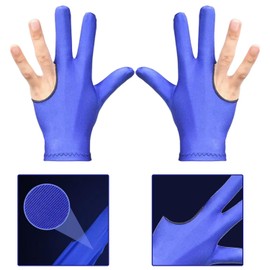 MFUOE 3Pairs Billiard Gloves 3Fingers Snooker Glove Billiard Accessories Help Cue Prevent Palm Slip Table Glove for Man Woman Professionals