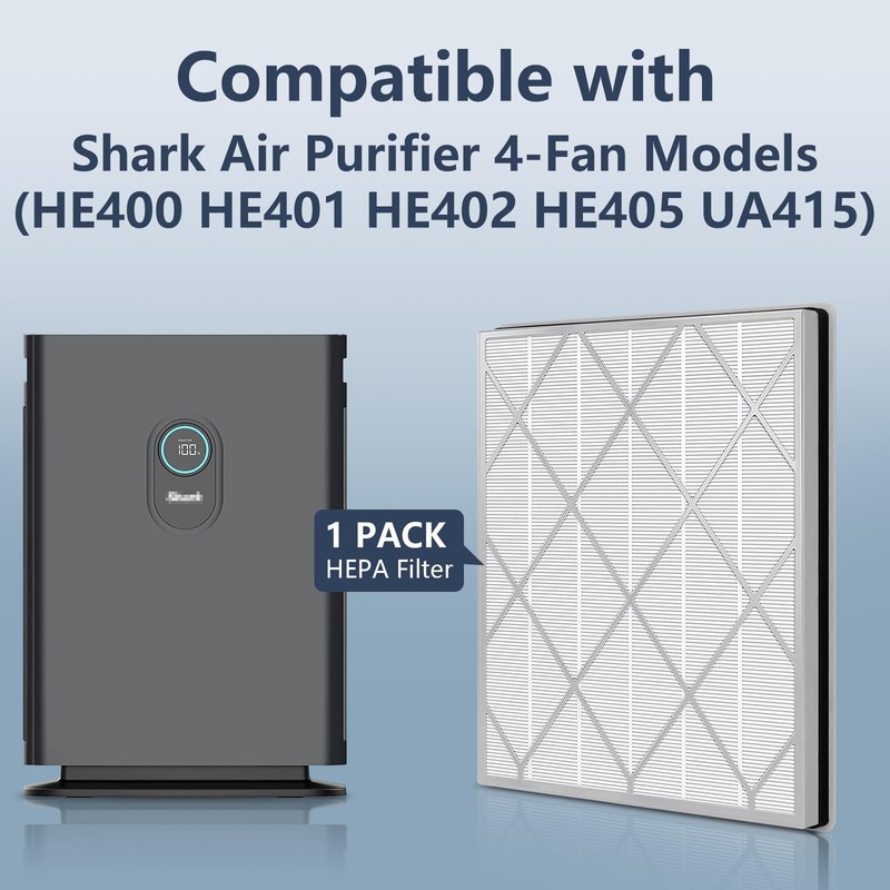 Midiex HE400/HE401/HE405 Filter Replacement Compatible with Shark Air Purifier 4