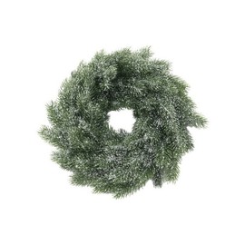 Europalms 45 cm PE Fir Snowy Wreath Decorative Accessory, Multi-Colour