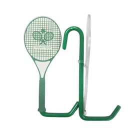 spintenis Tennis Court Fence Hanger – Multi Use Organizer for Clothes, Glasses, Keys, Hats & Rackets Green Colour Pack of 2