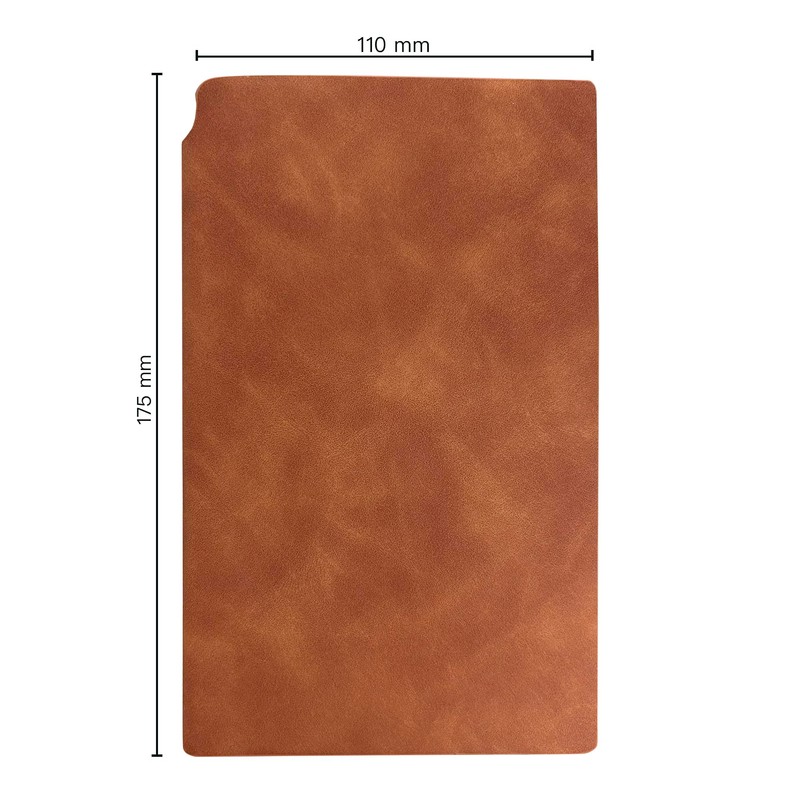 DeeZac Softcover Notebook, 11cm x 17.5cm, Plain, 220 pages