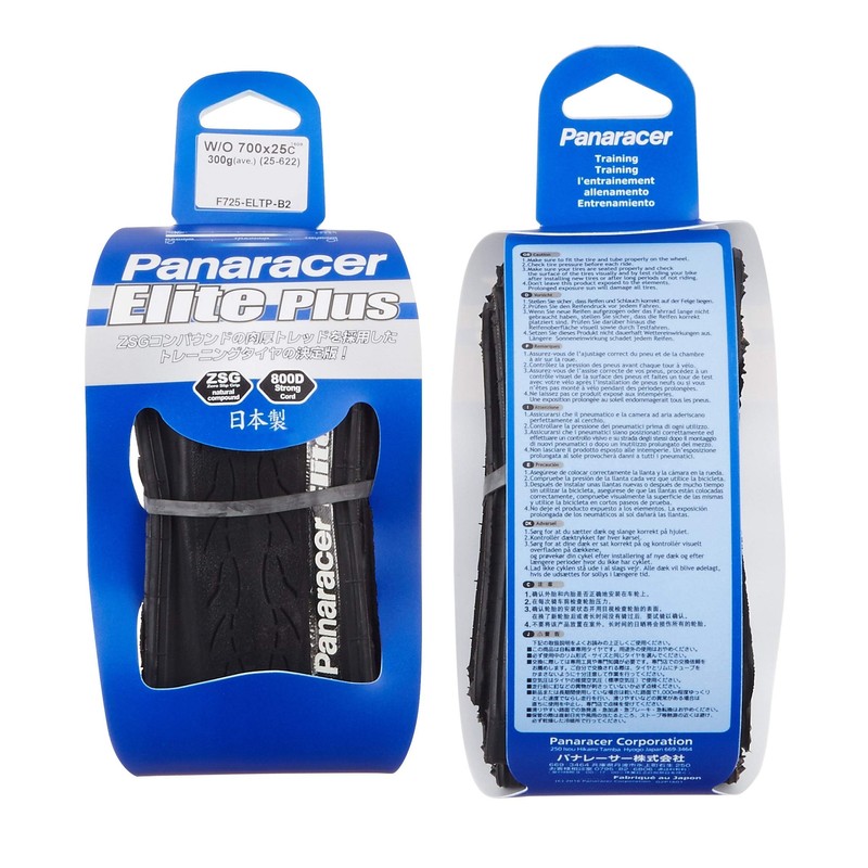 Panaracer Elite Plus F725-ELTP-B2 Clincher Tire, 700 x 25C, Black