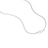 NKlaus 1.2 mm Snake Chain Silver Necklace (Length Selectable 38