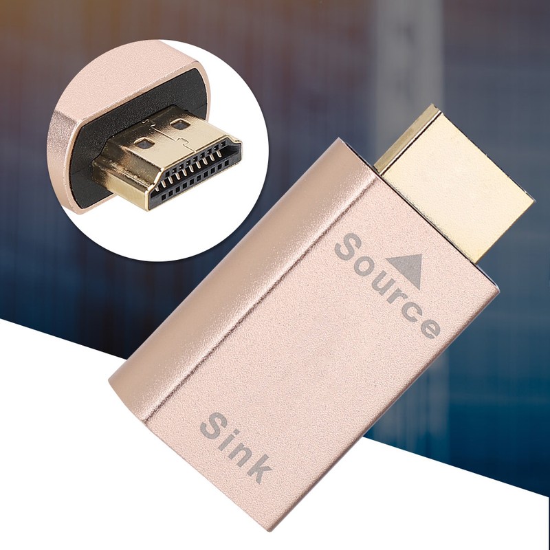HDMI Virtual Display Male To Female Adapter Converter For Display/TV