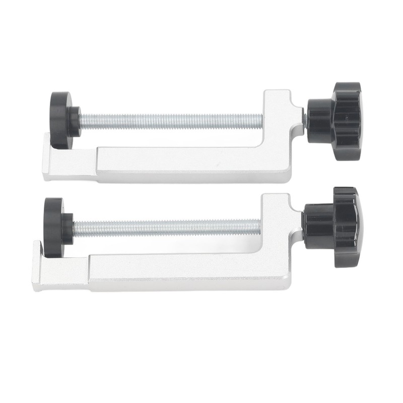 2Pcs Woodworking Fence Clamp Aluminum Alloy Multifunctional Woodworking Fence Fixing