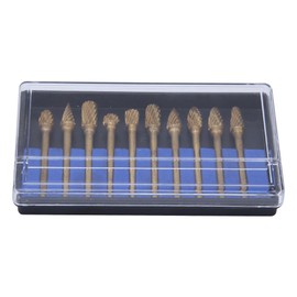 10Pcs Grinding Heads Carbide Tungsten Steel Woodworking Carving Abrasive Rotating Tool