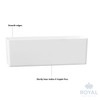 Royal Imports Florero acrílico Rectangular - Centro de Mesa Decorativo,