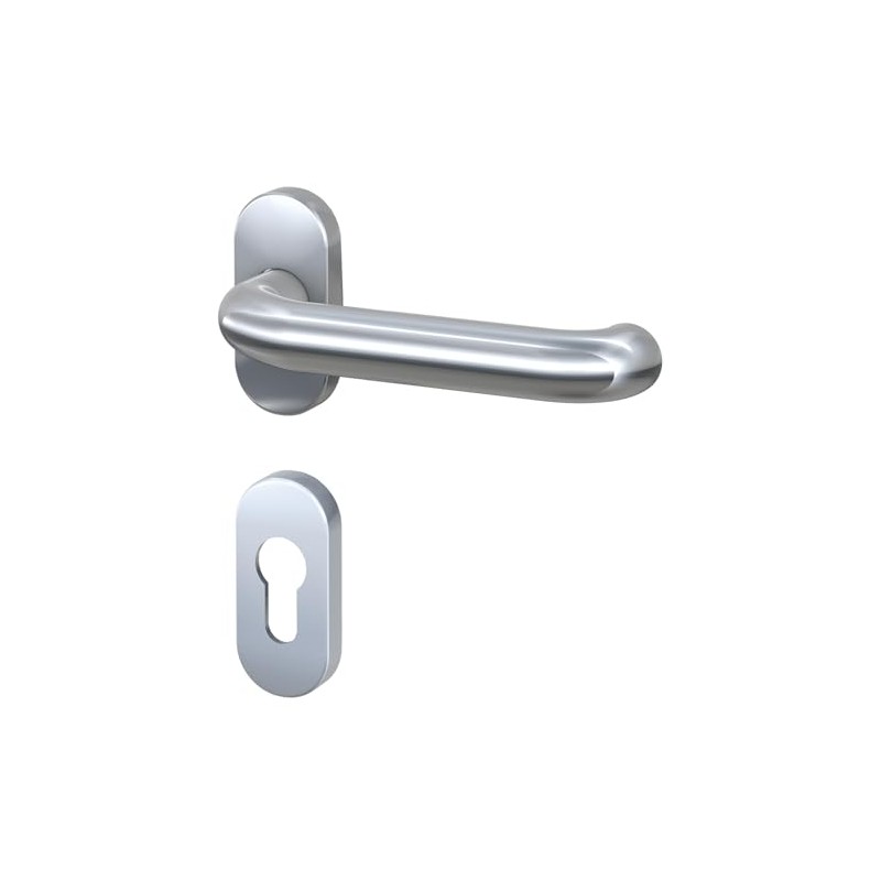 BASI Rosette Fitting, Handle and Rosette for the Inside, Oval
