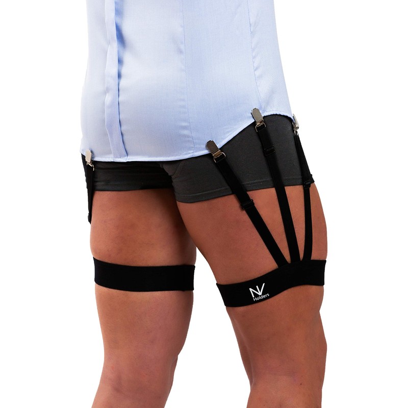 Improved S-Holder 2.0, Premium Shirt Stays with Improved Clasps; Shirt