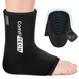 Comfitech Ankle Ice Pack Wrap Sleeve with Large Opening, Reusable Gel Cold Pad for Foot and Heel, X-Large