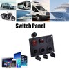Riloer 12 V Car Control Switch Panel Voltmeter Dual USB