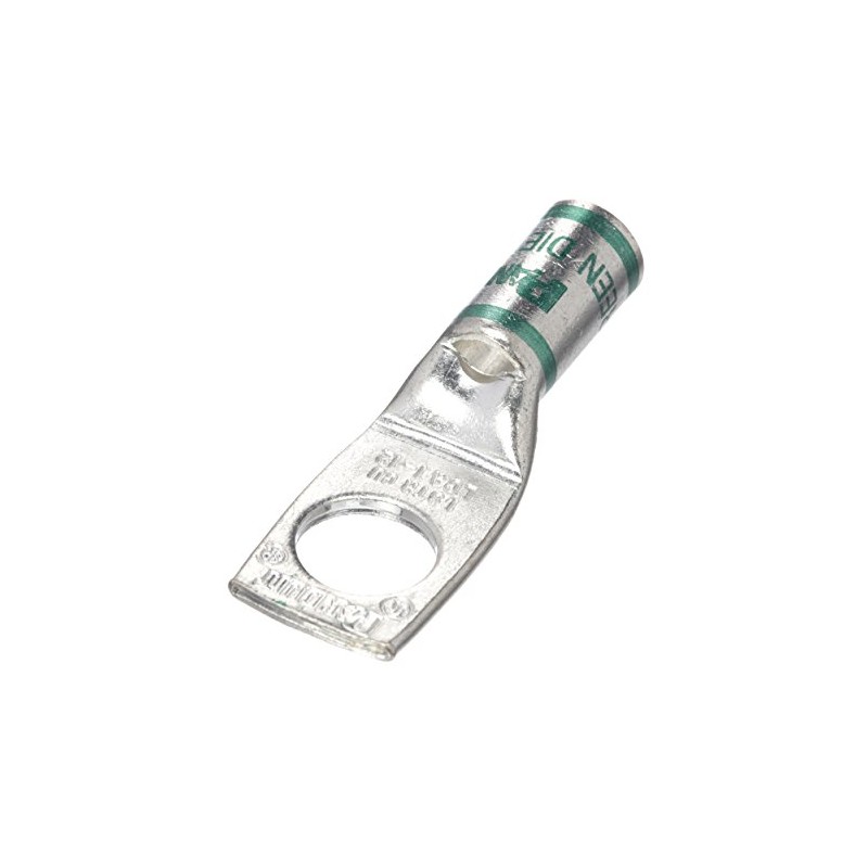 Panduit LCA1-14-E Tin-Plated Copper Compression Connector Lug, One-Hole, Standard Barrel