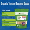 Kevala Organic Toasted Sesame Seeds (Unhulled) - Nutritious Snack for