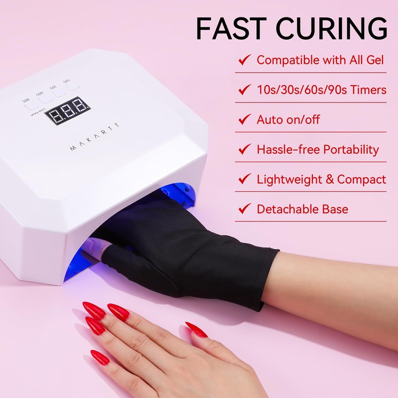 Makartt UV Gel Lamp, 36W LED Nail Light for Gel