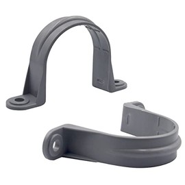 ISPINNER 6pcs 1-1/4 Inch PVC Pipe Straps, 2 Holes Plastic Conduit Strap for PVC Pipes, Conduit and Cables, UL Listed