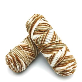 Kniteasy - Hilo abigarrado de 5 capas de 200 g/2 piezas, acrílico 100%, peso grueso 2,5 mm, suave y acogedor, colores vibrantes, sensación completa a mano para tejer suéteres, bufandas, chales