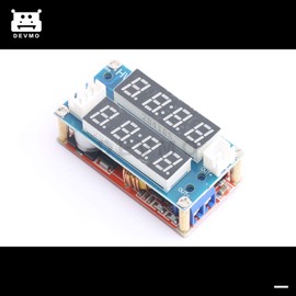 DEVMO 2 in 1 XL4015 5A Adjustable Power CC/CV Step-Down Charge Charging Module LED Driver Voltmeter Ammeter Constant Current/Voltage
