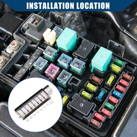 Hihaha 18790-01316 / Multi Block/Automotive Circuit Fuses for Hyundai Santa Fe 2013-2018 for Hyundai Tucson 2009-2017 / Multiple Fuse/Durable/Plastic / 1 Pcs/Black