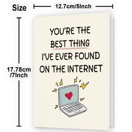 WowBefun Birthday Card Husband, Anniversary Card Husband, Birthday Card Him, Husband Birthday, Anniversary Card Him, Birthday Card Men, Birthday Card Boyfriend, Valentine Day Card, Funny (Beige)