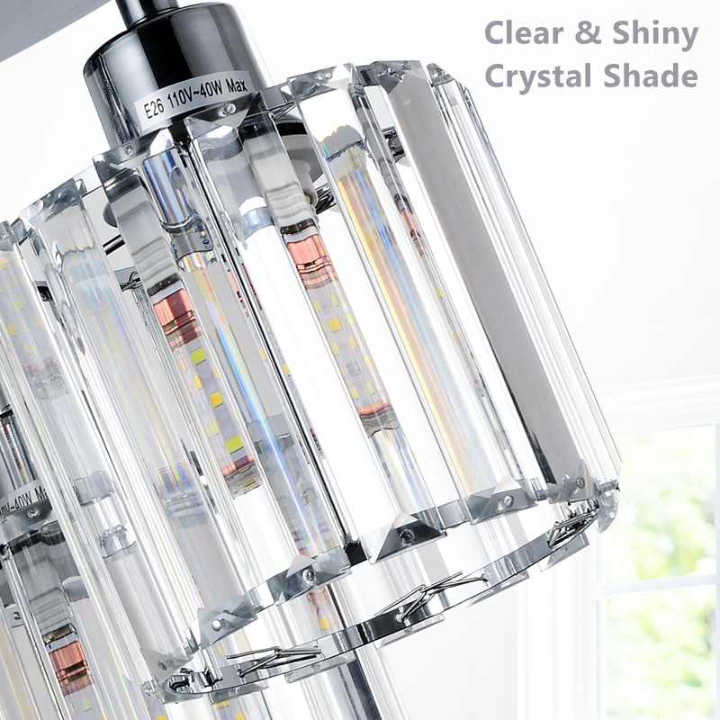 PAUFUL Semi Flush Mount Ceiling Light,3-Light Modern Close to Ceiling