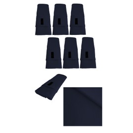 ► 6 Elegant Fabric Napkins in Blue/Dark Blue/Square / 45 cm x 45 cm / Table Cloths / Mouth Cloth Six Pack /◄