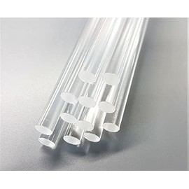 5mm Acrylic Plastic Rod Round Bar Clear Various Lengths 50mm up to 600mm Long (600mm)