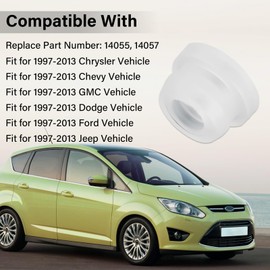 2 Pack 14055 Transmission Shift Cable Bushing, Automatic Transmission Cable Fix, Repair Kit for 1997-2013 Chrysler, Chevy, GMC, Dodge, Ford, Jeep, Replace 14057